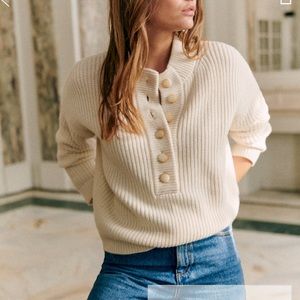 Sézane Lucas Sweater - Hot Magenta Pink